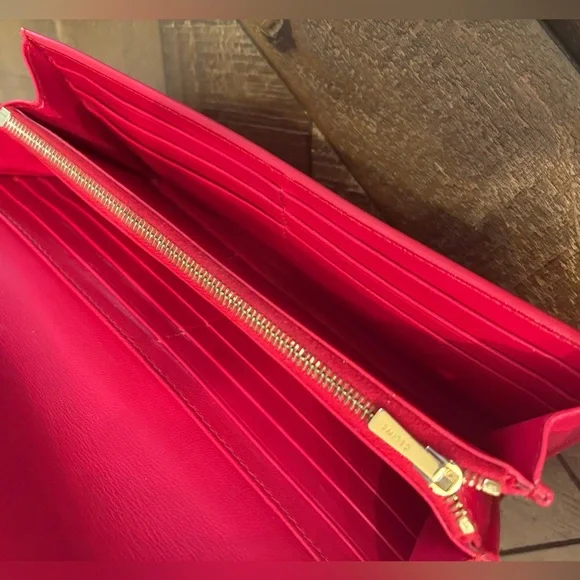 Celine Vibrant Red Leather Wallet - Picture 5 of 5